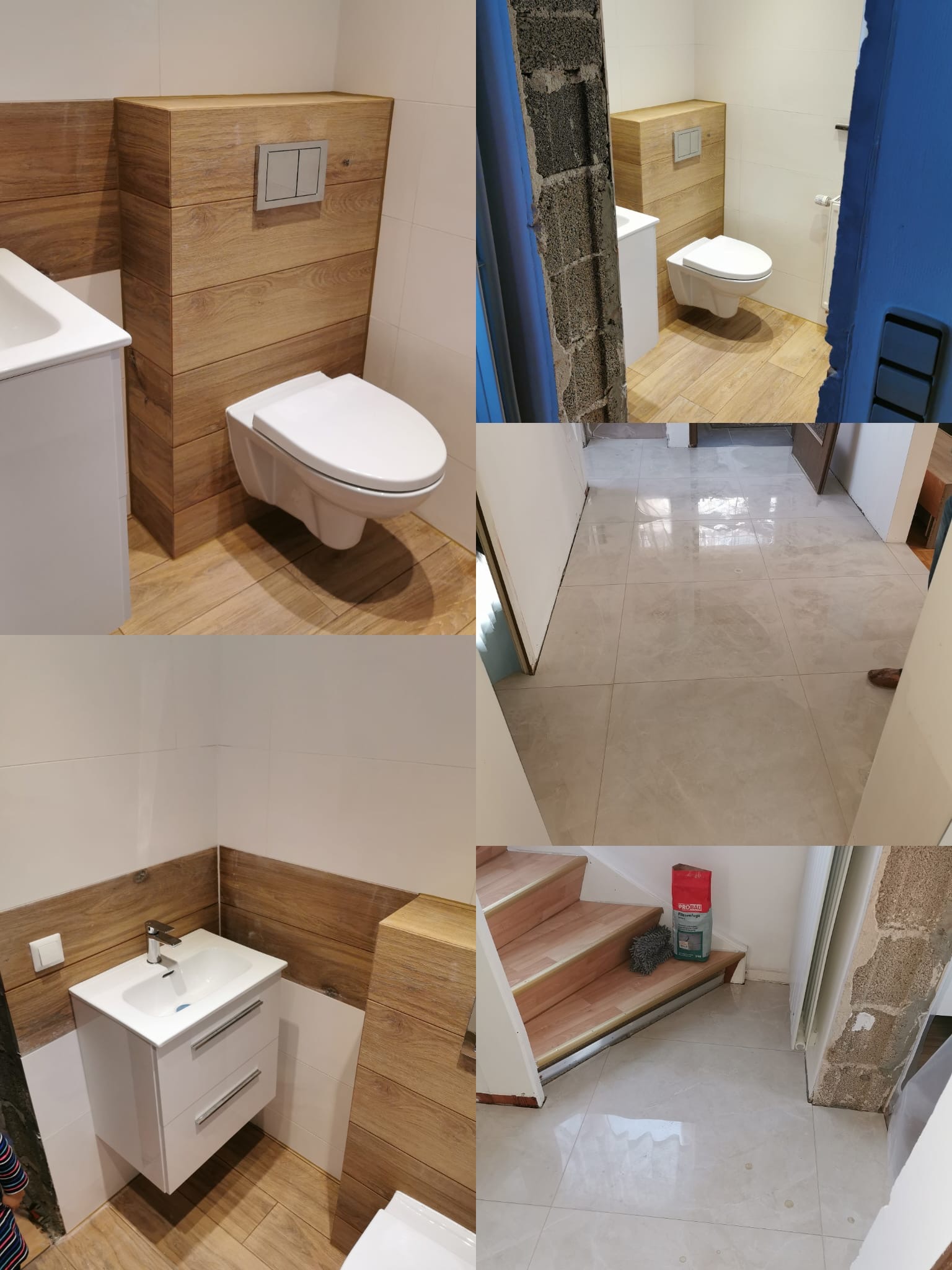 Badezimmer-Renovierung mit modernen Fliesen in Pforzheim